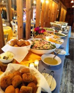 Picture of Wedding Buffet with Salad, Rolls and Veggies by 67 Biltmore Downtown Eatery and Catering