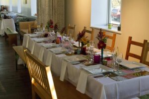 Picture of Gathering Room Dinner Setup by 67 Biltmore Downtown Eatery and Catering in Asheville, NC