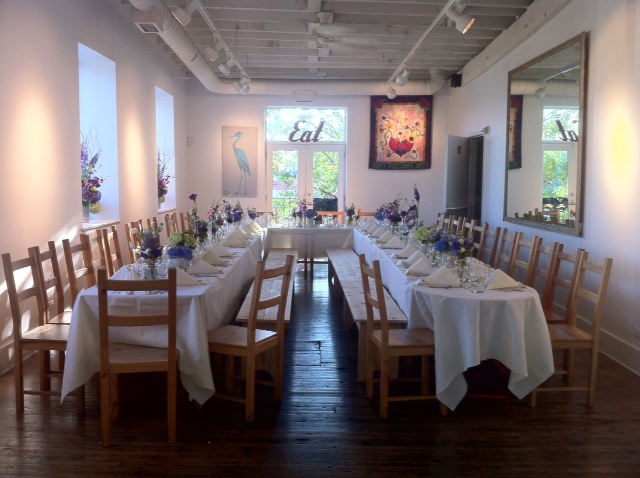 Gathering Room Setup by 67 Biltmore Downtown Eatery and Catering in Asheville, NC